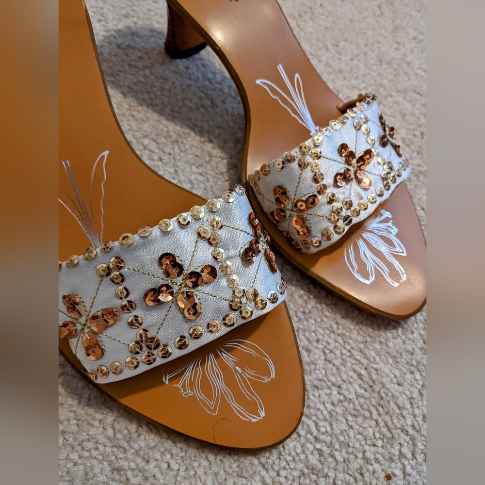 Slip on heeled sandals size 40/10